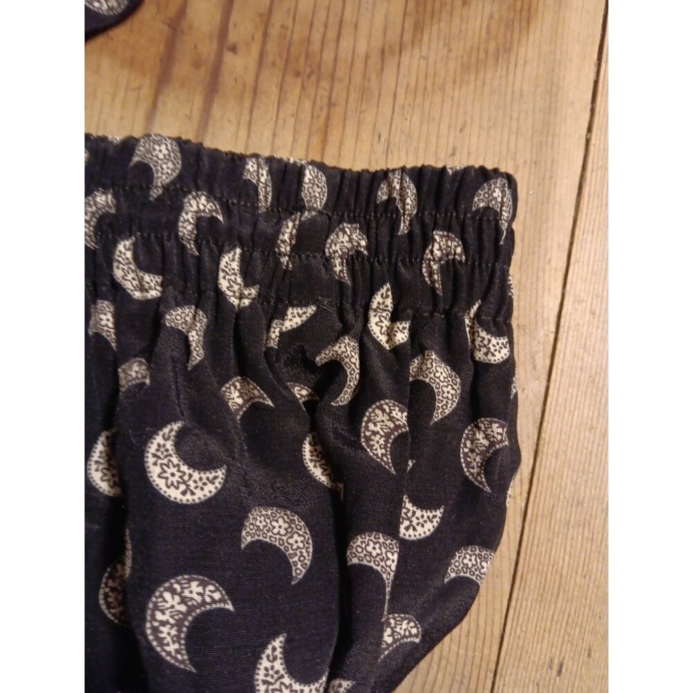 VTG J Jill Ltd Womens Outfit Set Blouse 16 Midi Skirt 14 Rayon Cresent Moon Goth - Picture 8 of 9